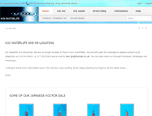 Tablet Screenshot of koi-waterlife-centre.com